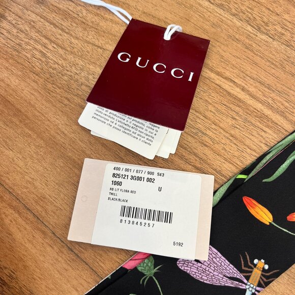 Gucci Printed Silk Twill Ribbon Scarf - Picture 7 of 8